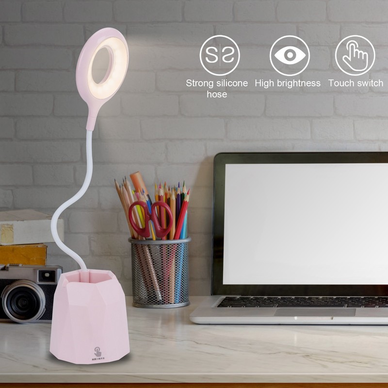 Pen Holder Light LED USB Charging Touch EyeProtecting Table Reading