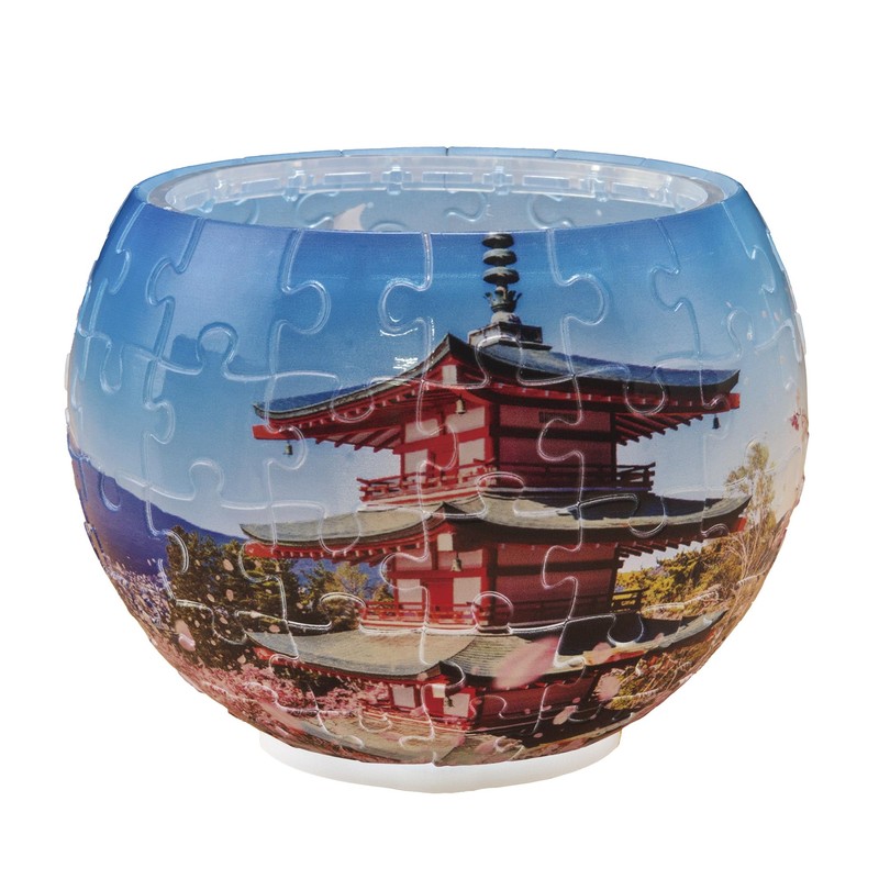 Yanoman 80 Piece Jigsaw Puzzle Sakura Blooming Sengen Park [Lampshade