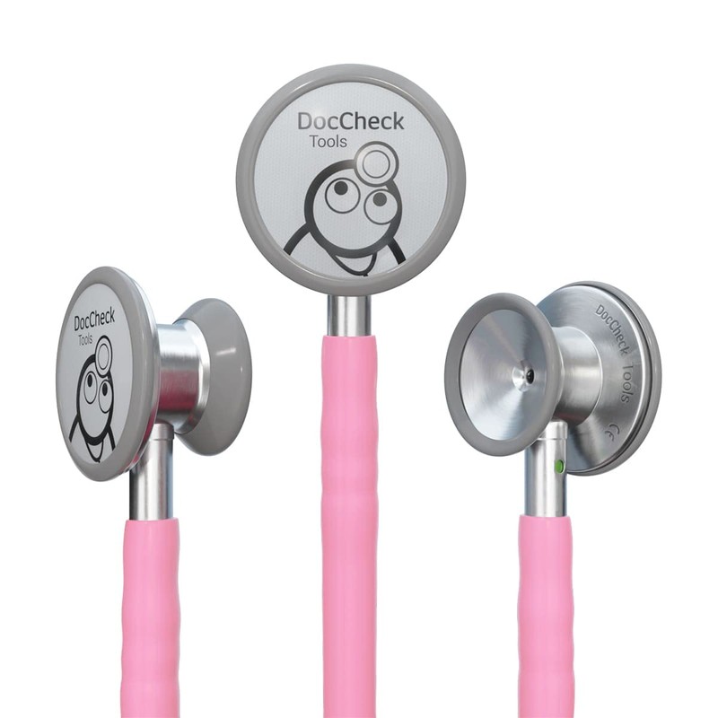 DocCheck Lausch Mini Children's Stethoscope for Pediatricians (Pink)