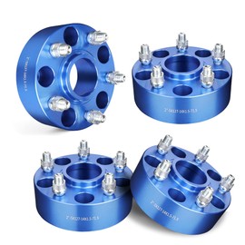 EVIL ENERGY 5x5 Wheel Spacers 2 inch Compatible for Jeep Grand Cherokee 2011-2023, 5x127 mm Hubcentric with Lip 5 Lugs 71.5 mm Hub Bore M14x1.5 Studs Wheel Adapters Blue
