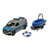 Kids Globe VW Transporter Police with Boat DE Die Cast