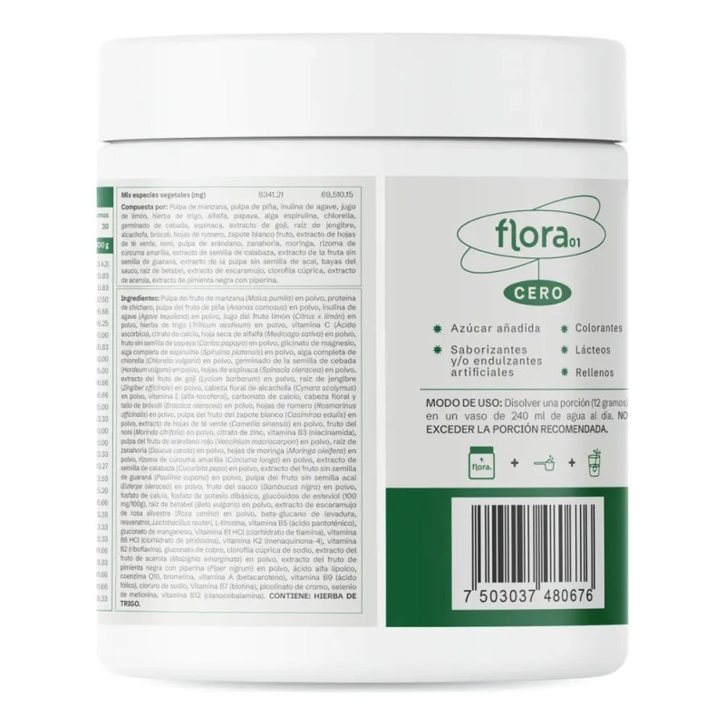 Flora 0 | Supergreens | 30 Servicios.