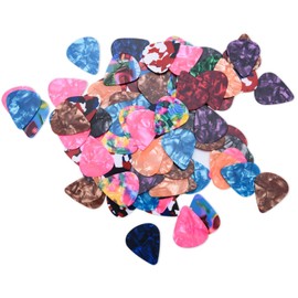 I-MART Stylish Colorful Celluloid Guitar Picks Plectrums for Guitar Bass Ukulele 0.46mm (Pack of 12 - Assorted Colors)