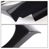 Sdeelcase Pair L&R Black Headlight Covers Bezel Eyelid Trims For