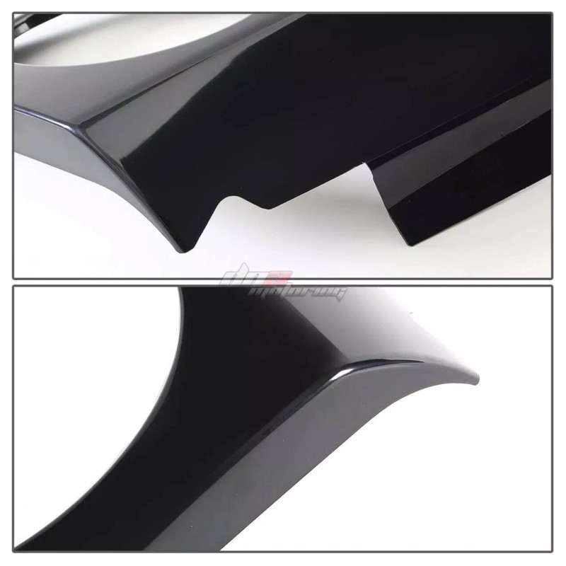 Sdeelcase Pair L&R Black Headlight Covers Bezel Eyelid Trims For