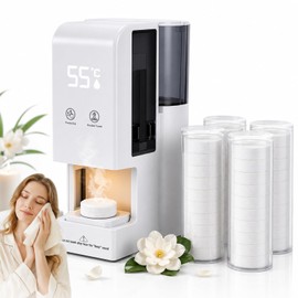 Hot Towel Dispenser, Smart Automatic Hot Towel Warmer, 5-Second Fast Heating, 55°C/131°F Constant Temperature, Portable Facial Towel Steamer for Bathroom Home Salon Spa, 40 Compressed Towels