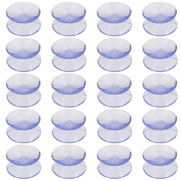 Jiozermi 20 PCS Double Sided Suction Cups Without Hooks Sucker