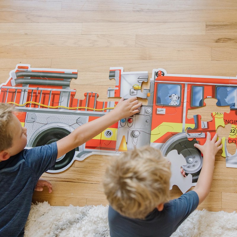 Melissa & Doug Fire Truck Jumbo Jigsaw Floor Puzzle (24