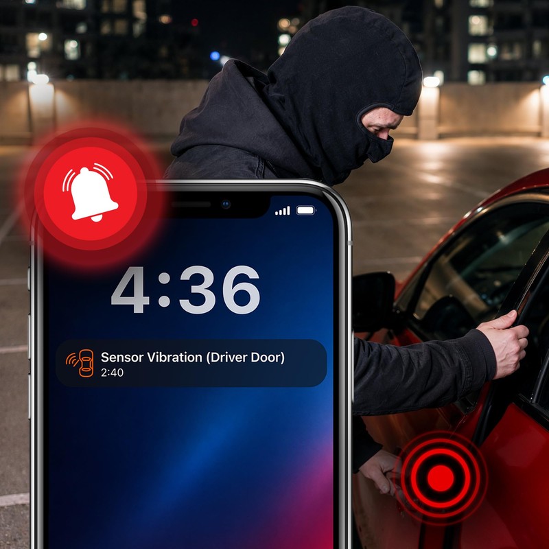 CarLock BT Vibration Sensor 2.0 Add-On for CarLock Device –