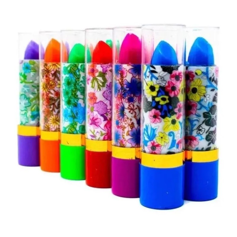 Cosmetic Box Labial Magico Pack Lote 60 Pz Floral Para