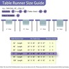 Farmhouse Decor Boho Table Runner with Macrame, Elegant Dusty Blue