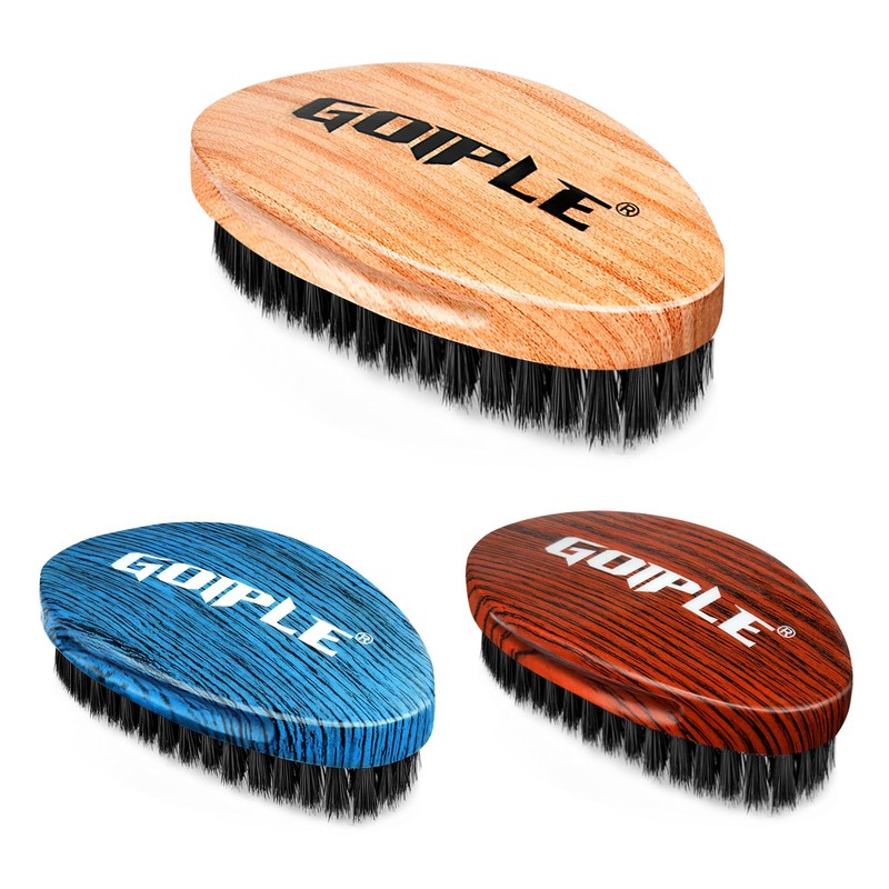 360 Curved Wave Brush For Men & Beard - Soft