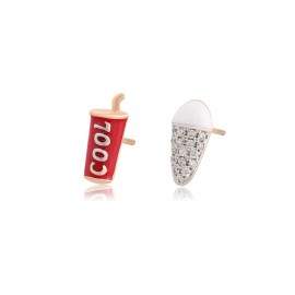 Unbranded Movie Night Soda & Ice-cream Stud Earrings  Summer Must Have