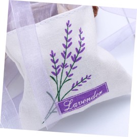 ORFOFE 10pcs Floral Lavender Sachets Bags for Relaxing and Sleeping Light Purple Drawstring Pouches for Wardrobe Deodorizing Tea Spice Jewelry Organizing
