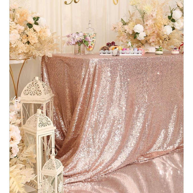 Eternal Beauty 152 * 305cm/60 * 120 inch Rectangle Sequin