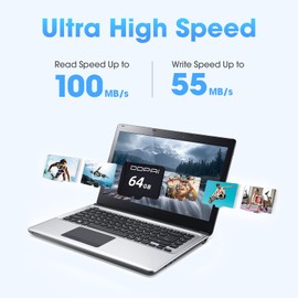 DDPAI 64G SD Card, U3 V30 TF Card for Dash Cam Car Camera, Read Speed up to 100 MB/s