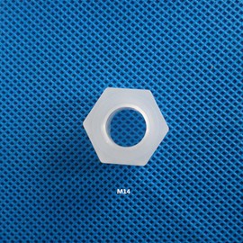 MACHSWON 10pcs Hex Nylon Plastic Nuts M14 Plastic Screw Nuts Hex Nylon Nuts and Bolts