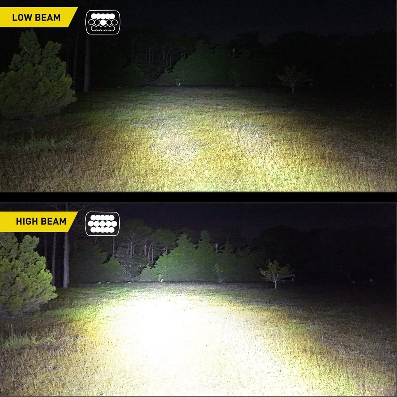 Nilight - 20015H LED Headlights 2Pcs 45w 7x6 5x7 Rectangular