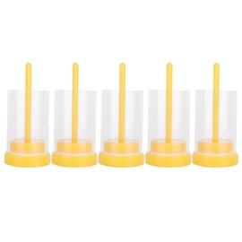 5Pcs Queen Bee Marking Bottle Catcher Cage Tube Lightweight Plastic Beekeeping Accessory