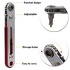 2Pcs Rustproof Flat Elbow Ratchet Wrench Flat Elbow Heads Wrench