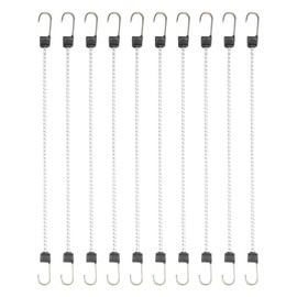 Keeper - 24” Marine Twin Anchor Bungee Cord - UV and Weather-Resistant, 10 Pack