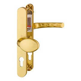 HOPPE UPVC Lever/Moveable Pad Door Furniture 76G/3633N/3623N/1710-92mm/62mm Centres Gold