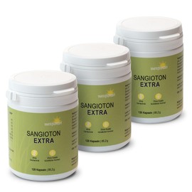 Wellpursan Sangioton Extra, 360 Stück, hochwertige L-Arginin Kapseln hochdosiert mit L-Citrullin, Olivenblatt, Coenzym Q10,Vitamin K2, 100% Vegan, frei von Zusätzen