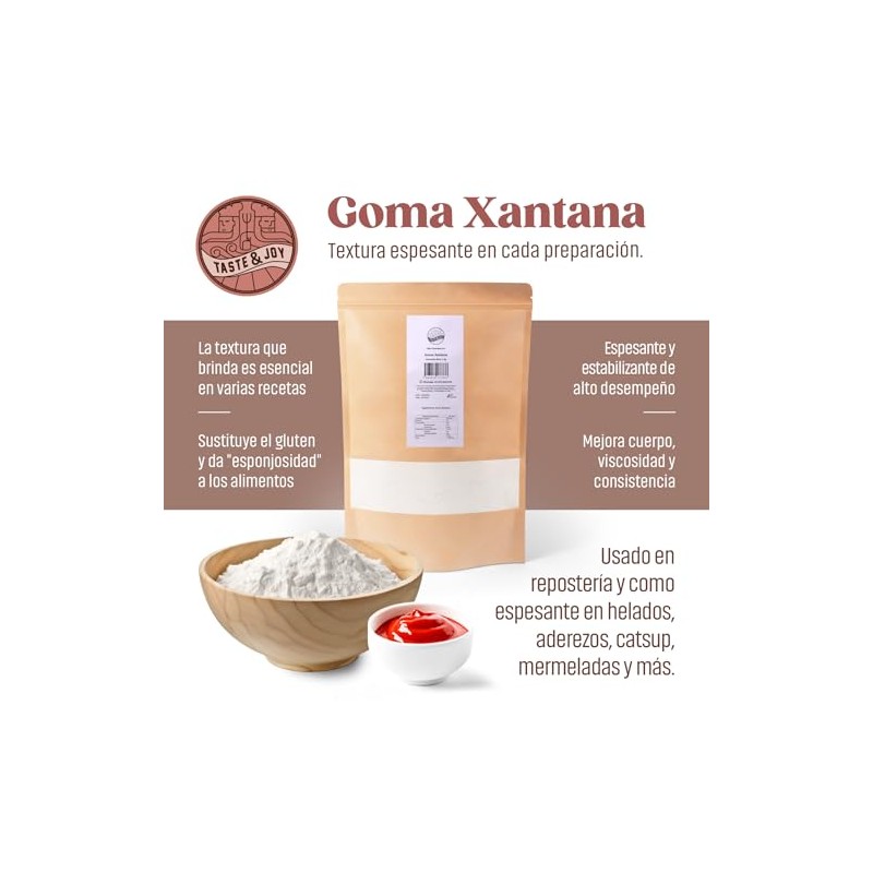 Goma Xantana 1kg [Sin Gluten] - Grado Alimenticio Y Cosmético