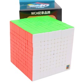 Bukefuno MoYu Meilong 10 x 10 Magic Cube Stickerless Moyu Meilong 10 x 10 x 10 Cubing Classroom 10 x 10 Speed Puzzle Cube 84 mm Speed Magic Cube Toy