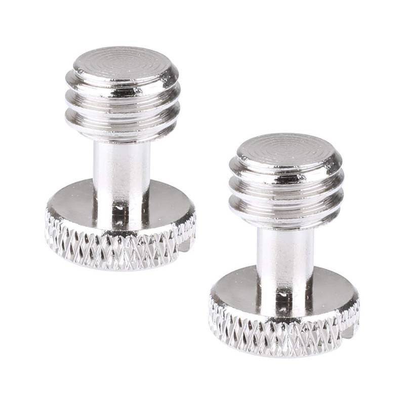 CAMVATE 3/8"-16 Slotted Screw for Camera Quick Release Plate (2