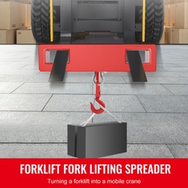 Happybuy 2 Ton Forklift Lifting Hook, 4000 LBS/2000KG Capacity, Lift Truck Fork Hoist Swivel Hook, Mobile Crane Forklift Attachments