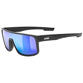 Uvex LGL 51 Sunglasses, Black Matte (Green), One Size Fits Most