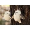 DeKulture Handmade Premium Wool Felt Small Owl Eco Friendly Needle