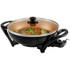 OVENTE Electric Wok with Nonstick Coating, 13 Inch Family-Sized Skillet,