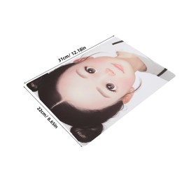 jojofuny Face Painting Practice Board Stage Makeup Facial Template Face Coloring Template Board Eyes Makeup Practice Face Makeup Face Practice Board Face Stencils for Painting Plastic