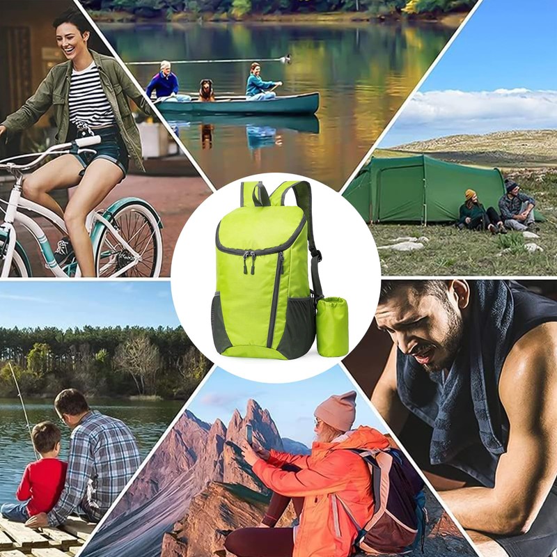 Yoolly Lightweight Foldable Backpack, Small Hiking Rucksack, Waterproof Packable Backpack