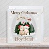 Second Ave Cute Bear Boyfriend Square Christmas Xmas Holiday Festive