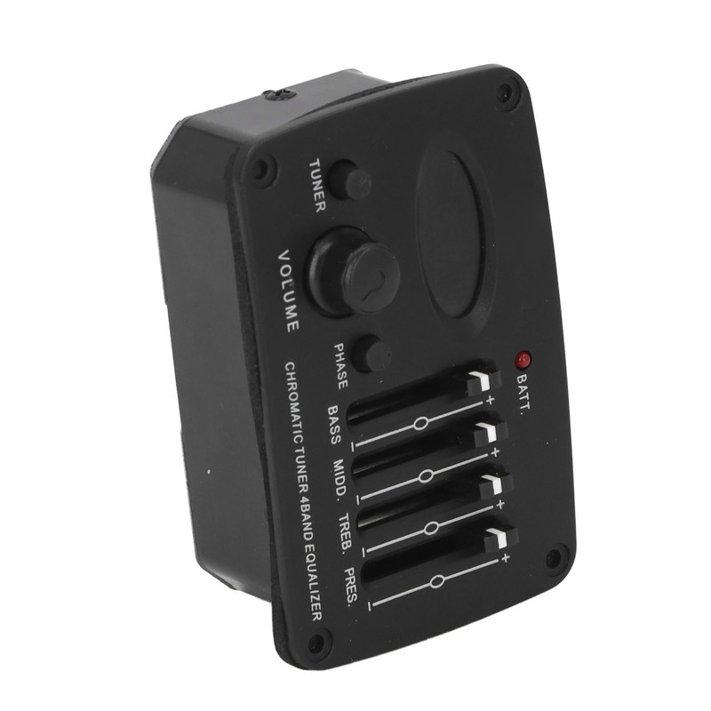 Acoustic Guitar 4 Band Equalizer EQ Preamps Piezo Pickup Chromatic