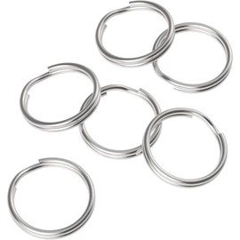 100 Pack 1/2 Inch Split Key Rings Mini Jump Rings  Tag Rings with Double Loops Small Metal Rings Connectors for  ,  Necklaces Bracelets Earrings Crafts Ornaments and DIY Arts - Color: 3/5 Inch,100 PCS