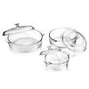 Libbey Baker's Basics 3-Piece Glass Casserole Baking Dish Set with
