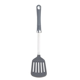 KitchenCraft Professional Nylon Slotted Turner with Soft-Grip Handle, 36 cm (14")