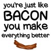 CafePress You Are Just Like Bacon Greeting Cards Folded Greeting