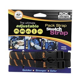 ROK Straps ROK10306 5/8in. Medium Duty Tie Downs - 12in.-42in. - Black/Orange