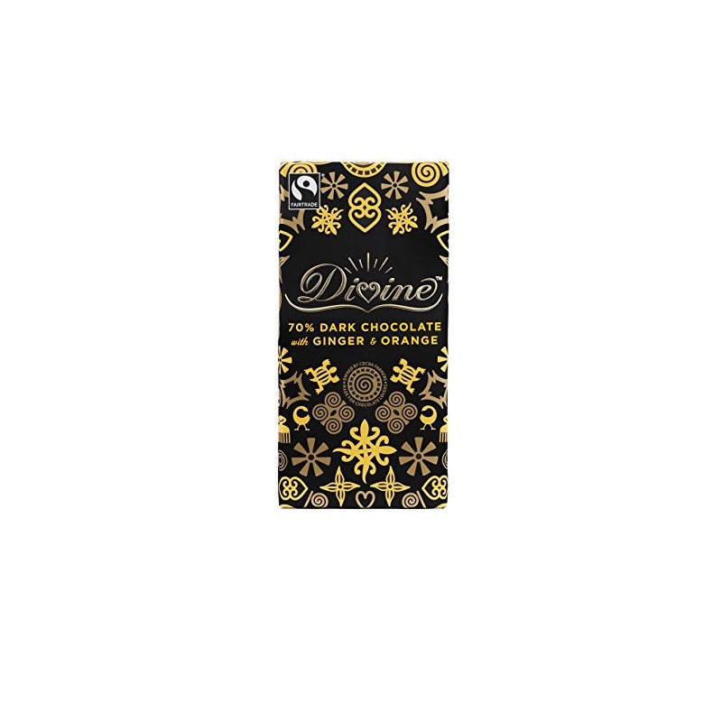 Divine | Dark Choc with Ginger & Orange | 1