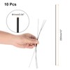QUARKZMAN Pack of 10 Black Plastic Rods Round 1 x