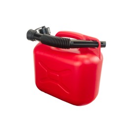 Trevendo Fuel Canister for Petrol and Diesel, Petrol Can, Reserve Canister, Lid with Sealing Ring, Flexible Spout, AdBlue Resistant, Red (5 Litres)