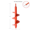 MAXCCINO Auger Drill Bit for Planting 4"(D) x12(L), Garden Ground