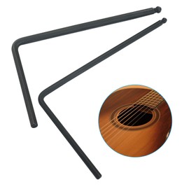 Zorveiio 4mm & 5mm Guitar Truss Rod Wrench, Ball End Truss Rod Adjustment Wrench Tool for Martin Acoustic Guitar, Black