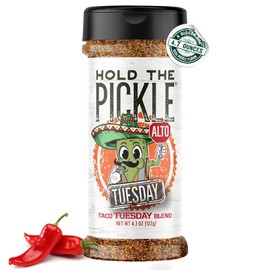 Hold The Pickle Tex Mex Pickle Seasoning, 4.3 oz Shaker - For Popcorn, Cooking - TexMex Flavored Dill Pickles Seasoning - Vegan, Non-GMO, Gluten Free, Kosher Certified