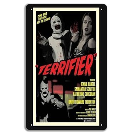 Terrifier art the clown horror Photographic Print Metal Tin Sign 8x12in Plaque Wall Art